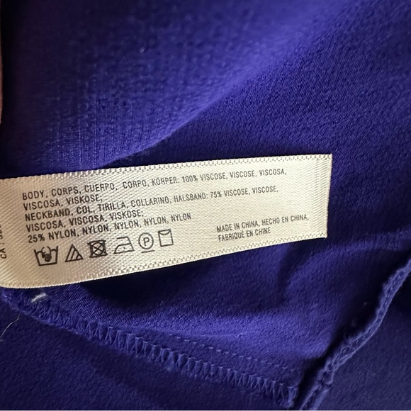 Anthropologie Floreat Purple Velvet Trim Cami Top Size Large - Picture 12 of 12